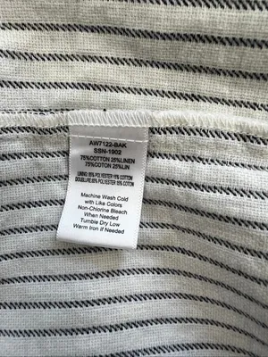 ATM Anthony Thomas Melillo Striped Linen Cotton Button Midi Dress M thumbnail 6