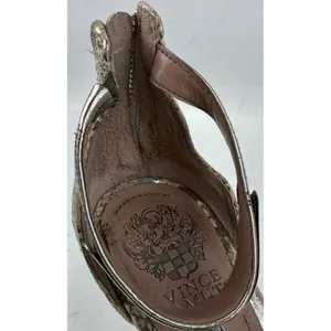 Vince Camuto Silver Heels Size 7.5 Dress Shoes IOB Preowned thumbnail 3