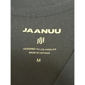 Jaanuu Women's Blue Short Sleeve Pocket Medical Scrub Pants 2 Pc Set Size M thumbnail 4