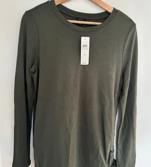 Anne Taylor Olive Green Long Sleeve Womens Shirt thumbnail 1