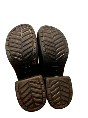 Crocs Black Siren Platform Clogs Chunky Heel Women’s Size 13‎ Goth Y2K thumbnail 5