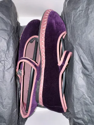 NIB Flabelus Randle Mary-Jane Velour Ballet Flats US 6.5 thumbnail 4