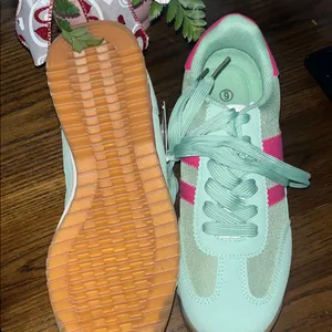 & Other Stories Mint and Pink Sneakers thumbnail 3
