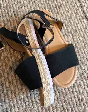 Strappy Sandals Black Size Kids 3 thumbnail 1