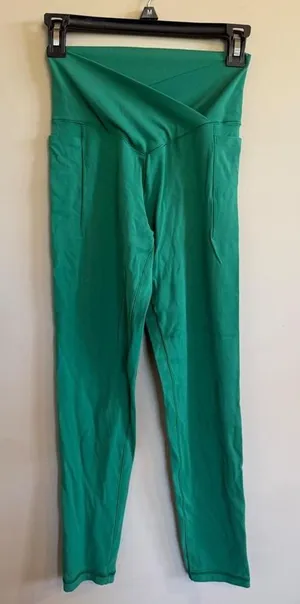 Aerie Offline Real Me Xtra Green‎ V Waist 7/8 Legging Size M thumbnail 1