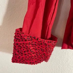 Vintage Jackie Jon Beaded Top Red Size 6 thumbnail 7