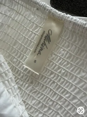 NWOT Mahina Corset Midi Dress White Size Small thumbnail 9