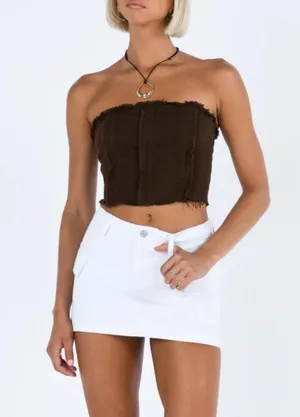 Princess Polly Mini Skirt White Cargo thumbnail 1