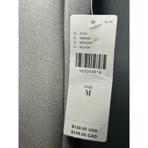 Maeve Anthropologie NWT Metallic Cropped Pants Size‎ Medium Silver Relaxed Fit thumbnail 3