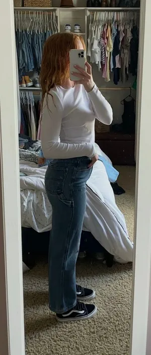 Cargo denim pants Blue Size 24 thumbnail 1