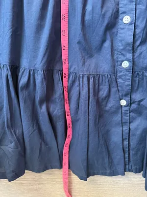 VERONICA BEARD Trisha Tiered Button-Front Mini Shirtdress Medium thumbnail 13