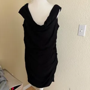 REFORMATION Raydon Knit Black Off‎ The Shoulder Dress Size XL thumbnail 3