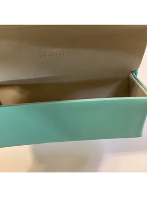 Tiffany & Co. Soft Eyeglass / Sunglasses Case – Teal Magnetic Closure, Preloved thumbnail 7