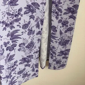 NWT Hill House Allover Print High Slit Maxi Dress in Purple‎ Floral thumbnail 6
