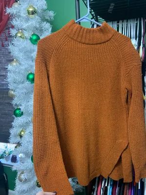 A New Day Burnt Orange Soft Sweater thumbnail 1