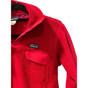 Patagonia Polartec Thermal Pro Long Sleeve Red Pullover Sweater Size Small Soft thumbnail 3