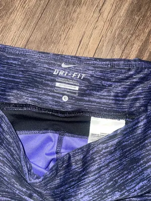 Nike Dri-FIT Blue Athletic Leggings thumbnail 4