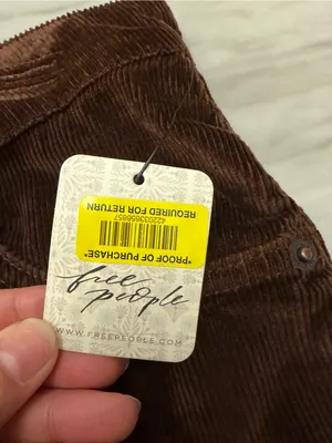Free People We The Free Deep Trance Corduroy Boyfriend Pants 26 NWT thumbnail 5