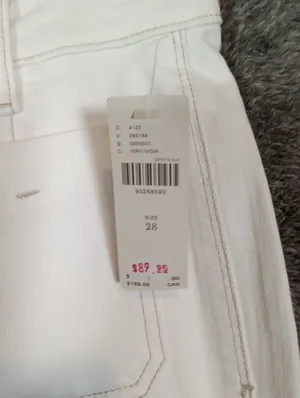 Pilcro Anthropologie Womens Size 28 Wide Leg White Jeans Stretch Coastal thumbnail 9