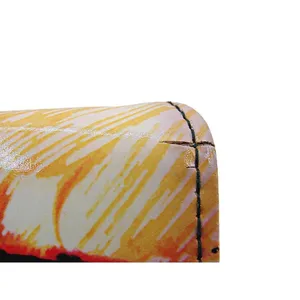 Safe Keeper Tri-fold Faux Wallet Pink Green Yellow Floral Details Black Interior thumbnail 4
