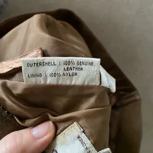 Brown Genuine Leather Midi Skirt High Waist Straight Size 9 Vintage thumbnail 10