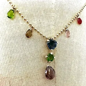 Monet colorful Y necklace thumbnail 2