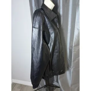 Sampeel Faux Leather Women’s Jacket‎ Medium Motorcycle Jacket Bomber Coat Winter thumbnail 6