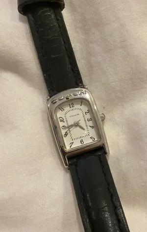 Coach Women's Silver and Black Watch thumbnail 1
