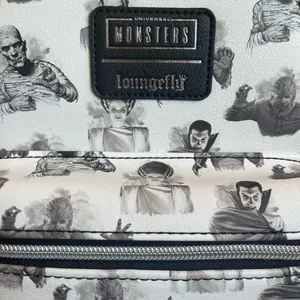 Loungefly Universal Monsters Icons Mini Backpack Frankenstein/Bride, Dracula NWT thumbnail 3