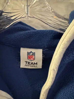 NFL Colts Royal Blue Quarter-Zip Fleece Pullover thumbnail 2