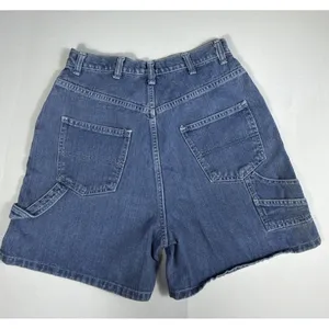 Vintage 90s Bill Blass Women's High Rise Denim‎ Carpenter Jean Shorts Size 10 thumbnail 5