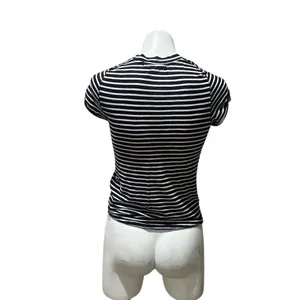 Free People We The Free Women's Striped T-Shirt Black Size S thumbnail 4