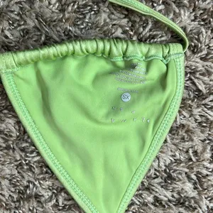 La Hearts Green Metallic Triangle Bikini Top Sz XS thumbnail 4