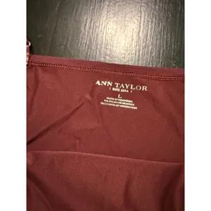 Ann Taylor Womens‎ Burgundy Camisole Adjustable Strap Tank Top NWT Large thumbnail 3