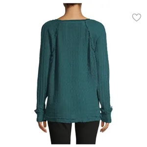 Free People Cotton Sweater – Size XS – High-Low Hem – Oversized Fit thumbnail 7
