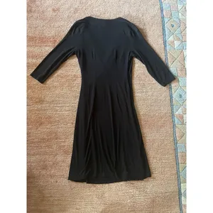 Tommy Bahama Black Faux Wrap Midi Dress 3/4 Sleeve Women’s Size Small thumbnail 4