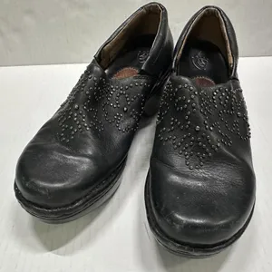 Ariat Strathmore Clog Shoes Womens 8.5B‎ Black Leather Studded Floral 21201 thumbnail 6