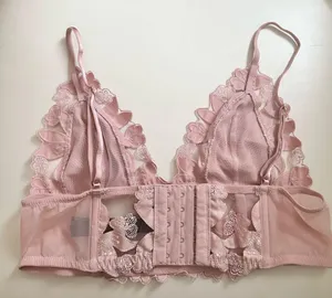 Victoria's Secret satin bralette floral embroidered thumbnail 2