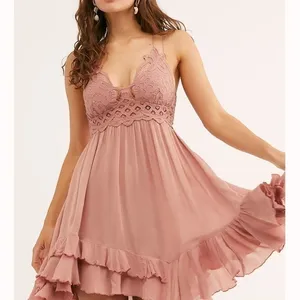 Free people One Adella Slip mauve thumbnail 1