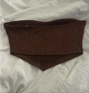 Shein Tube Top brown knit  thumbnail 2