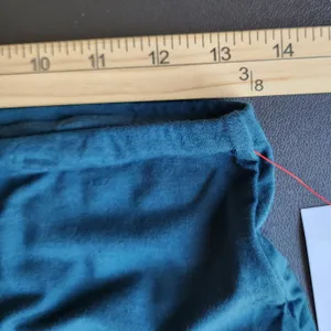 Diva Boutique Meek Maxi Skirt Women L Teal Solid Slim Fit Bodycon Jersey Stretch thumbnail 7