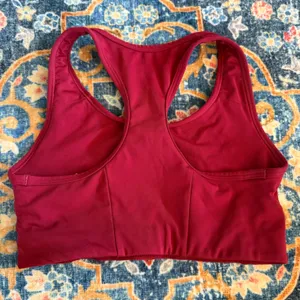 245 Gymshark Razer Back Burgundy Sports Bra Small thumbnail 3