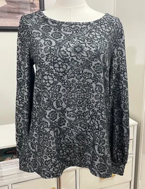 Loft Floral Long Sleeve Blouse (M) thumbnail 1