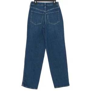 NEW Old Navy Jeans OG Loose High Rise Carpenter Wide Leg‎ Workwear Baggy Blue 00 thumbnail 2