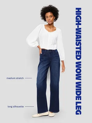 Old Navy High-Waisted Wow Wide-Leg Jeans Size 12 Tall thumbnail 8