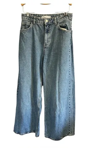 Zara extra Wide Leg Women’s Jeans in Light Blue thumbnail 1