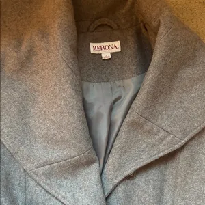 NWOT Merona® Women's Shawl Collar Coat Brown/taupe Pea Coat sz small thumbnail 3