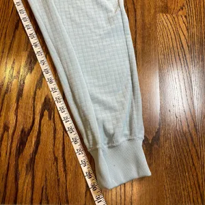 Nike Everyday Modern High-Waisted Woven Velour Grid Joggers Light Blue Size L thumbnail 5