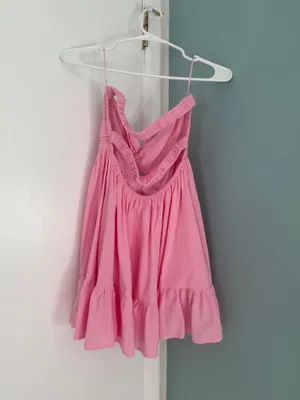 Cotton Candy LA pink strapless mini dress thumbnail 5