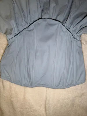 BABY PINK Declan Corset Babydoll Strapless Mini Dress Lt Blue L thumbnail 3